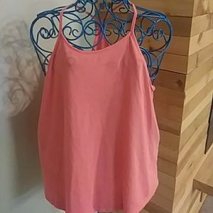 Old Navy Tank Top- Coral size large- like new